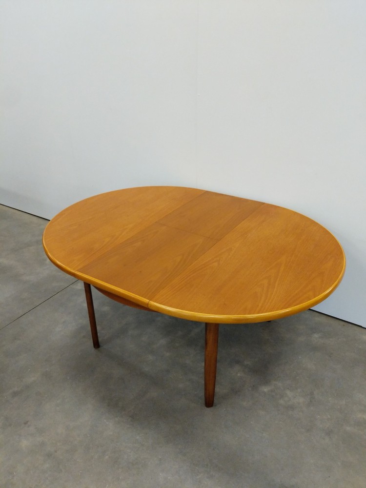 Vintage Mid Century Modern Teak Extendable Dining Table