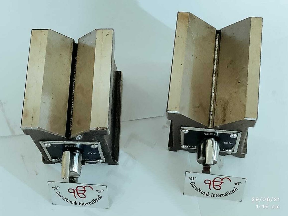 Magnetic V block Matched Pair / 1pc Both Side V Packed Precision quality export.
