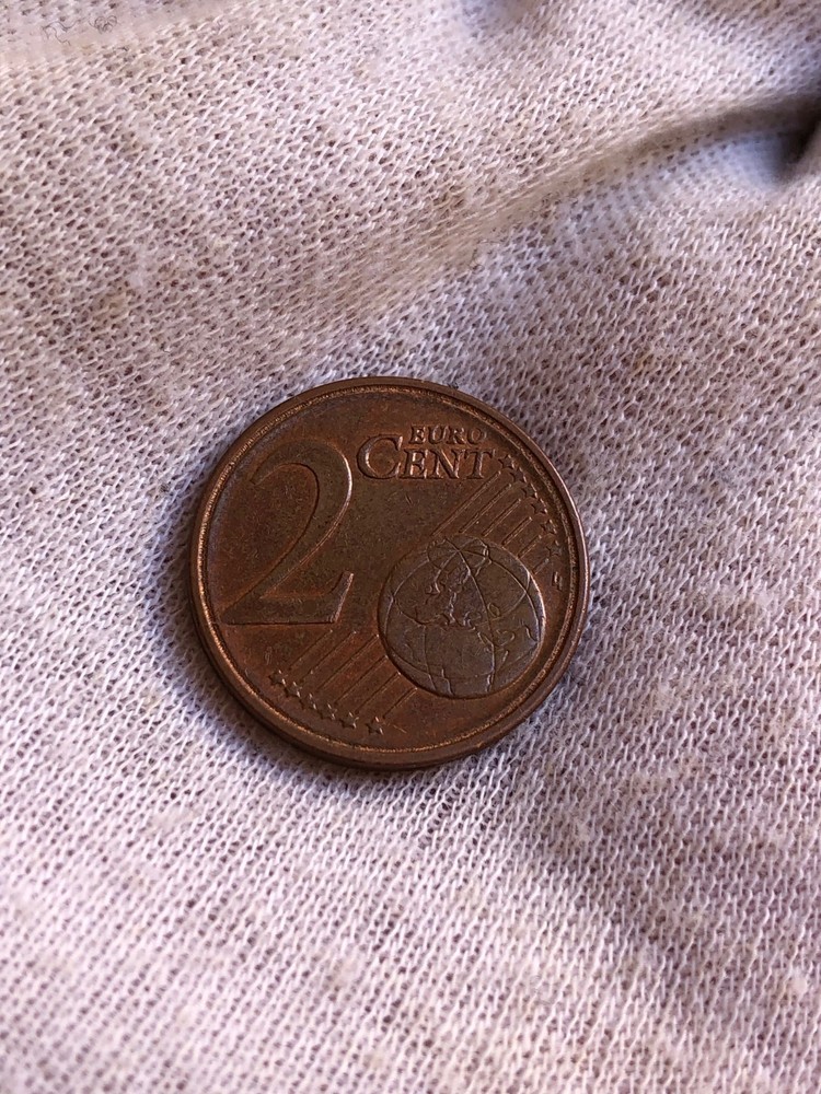 🇬🇷 Greece 2 Euro Cent 2011 - ERROR - Double Ring / In. Circle Defect !