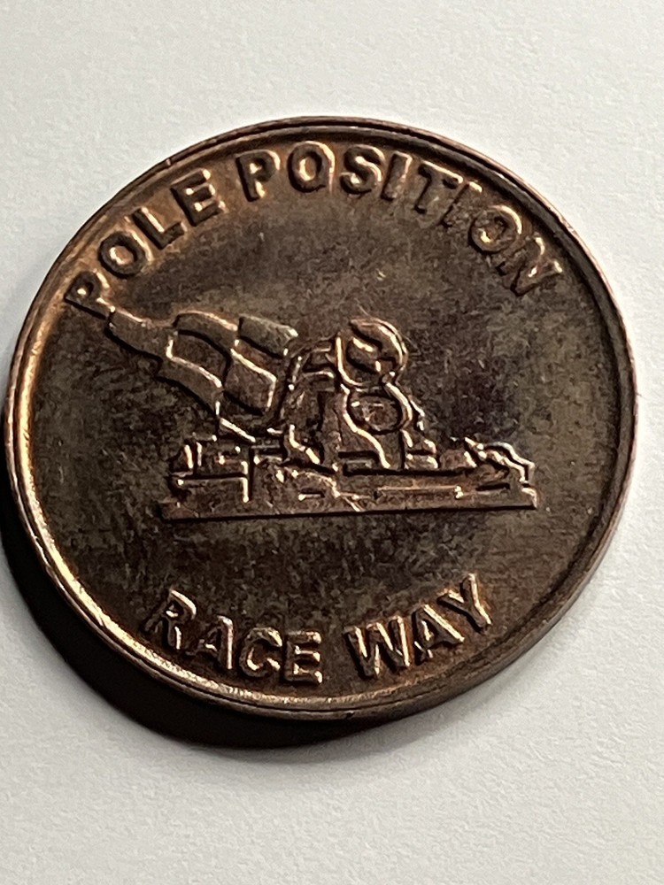 Vintage Pole Position Arcade Token #st1