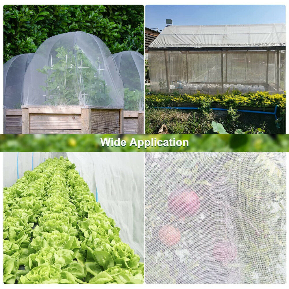 20-50ft Garden Bug Insect Netting Barrier Bird Pond Net Plant Crop Protect Mesh