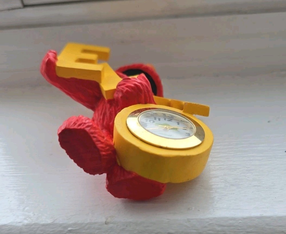 Elmo Desk Clock Running Great Excellent Condition Working Condition