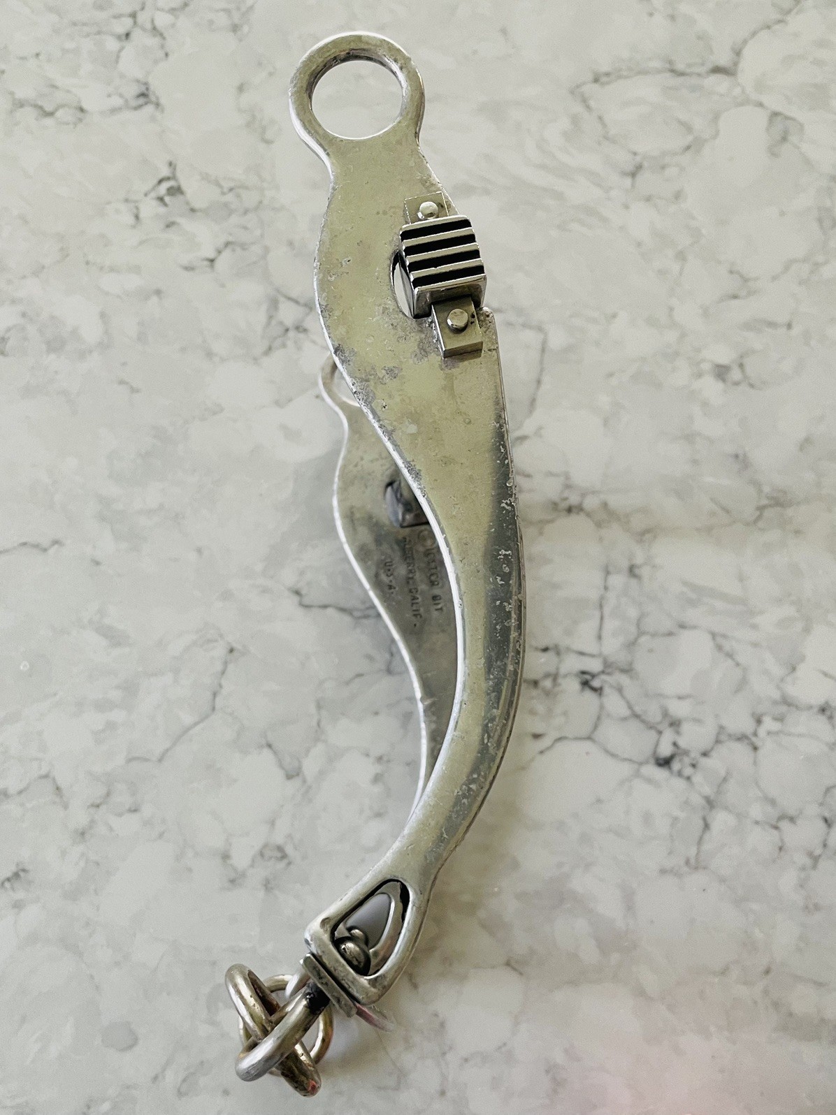 SLIESTER STAINLESS STEEL HORSE BIT 4-7/8 with roller