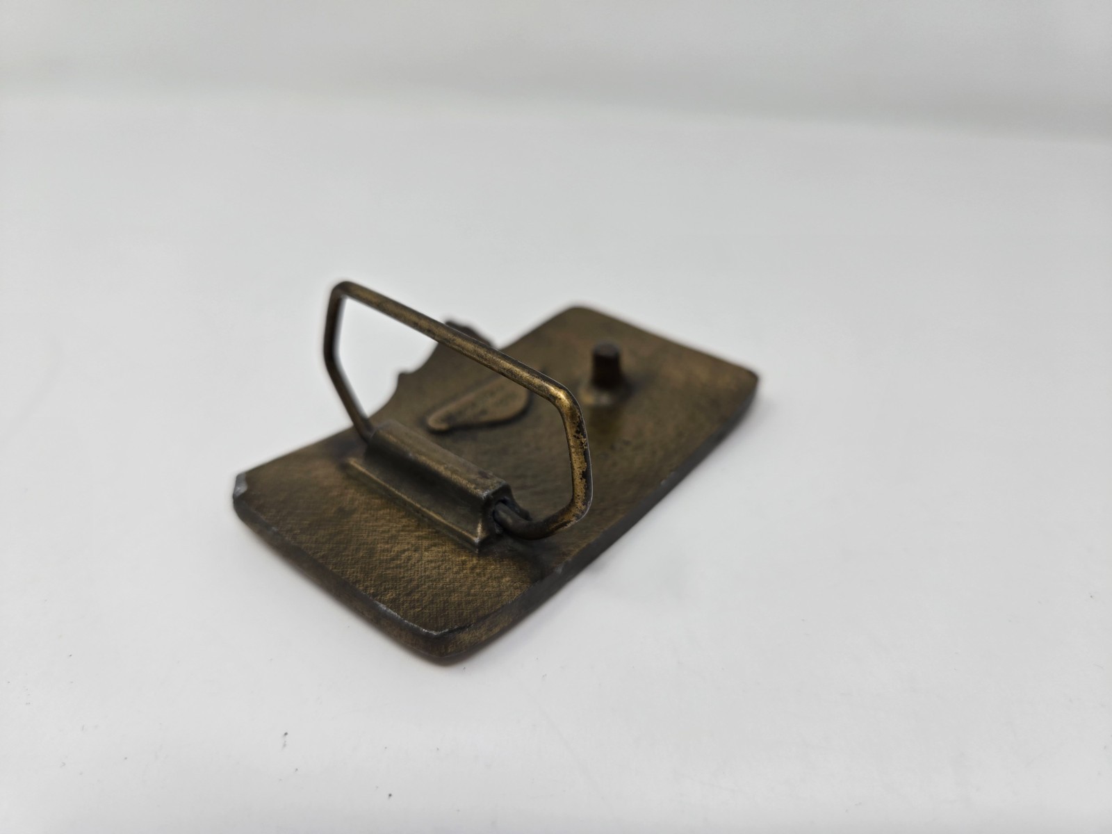 Vintage 1976 Honda Motorcycle Logo 3" Brass Belt Buckle by Indiana Metal Craft