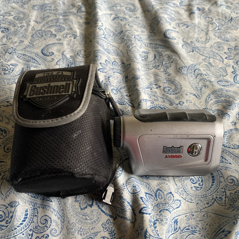Bushnell Hybrid Laser GPS Golf Rangefinder with Case - UNTESTED