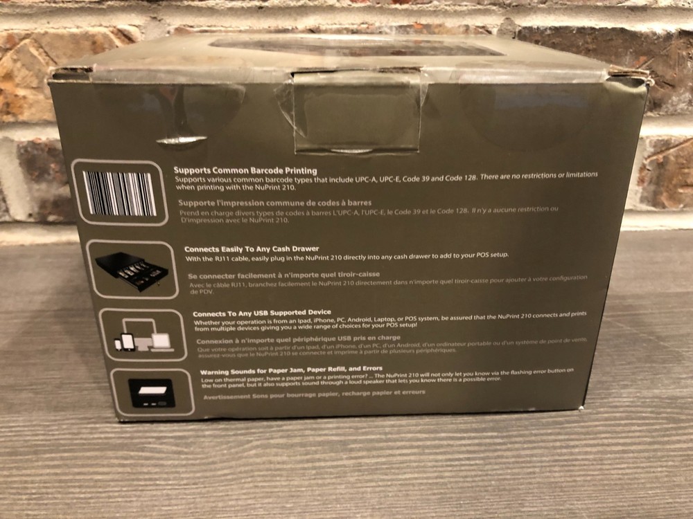 2" Thermal Receipt Printer USB POS System Compatible Cash Drawer Support