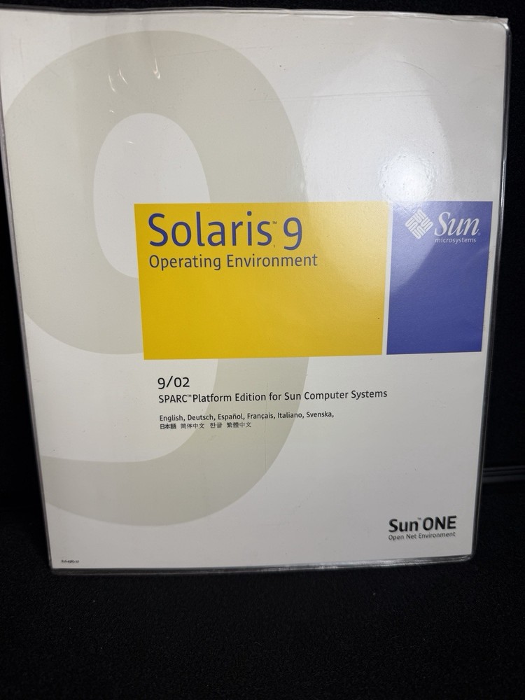 Sun Microsystems Solaris 9 Sparc Platform Edition for Sun Computer Systems