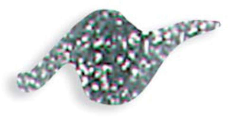 Scribbles 3D Fabric Paint 1oz Glittering - Silver