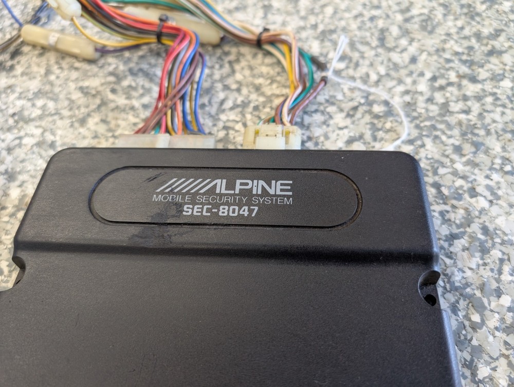 Alpine SEC-8047 Car Security System Auto Alarm Box Wiring