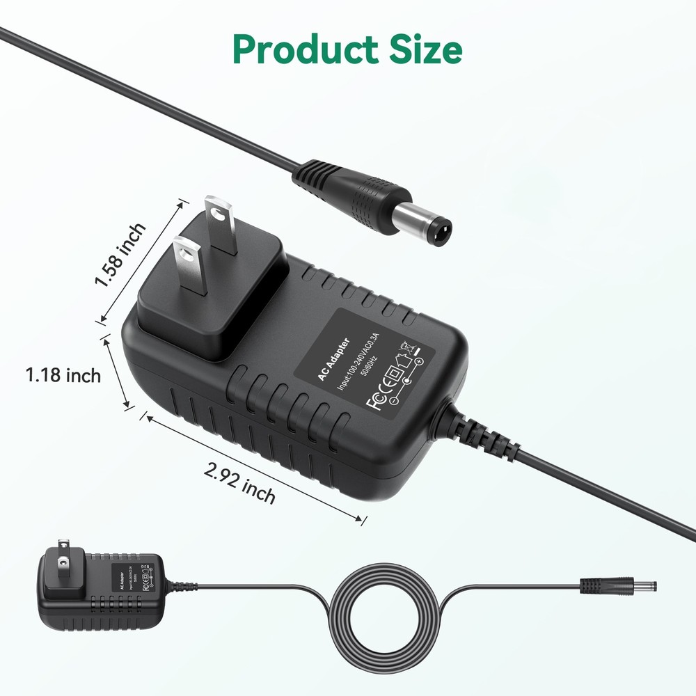 AC Adapter for Dreo Polyfan 311 120 Air Circulator Oscillating Standing Fan
