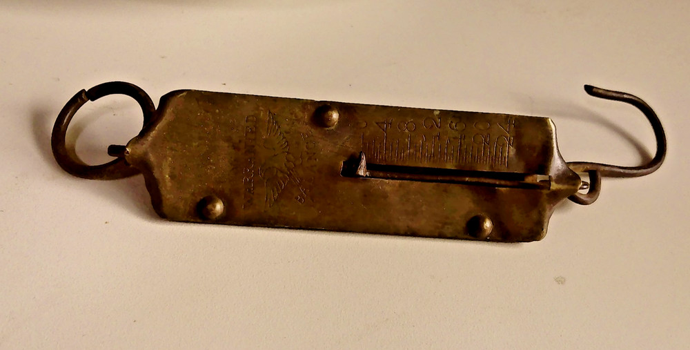 Warranted Balance Hanging Spring Scale Brass