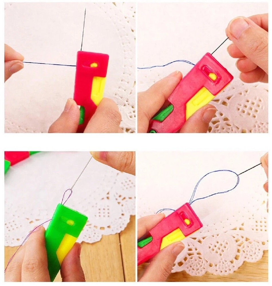 10-Pack Automatic Needle Threaders – Easy Thread Guide Tool for Elderly & Sewing