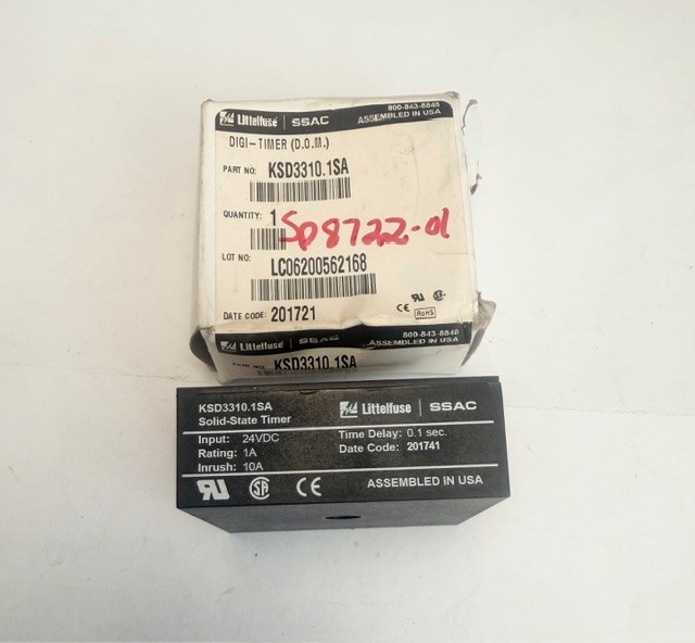 Littelfuse KSD3310.1SA Solid State Timer 24vdc