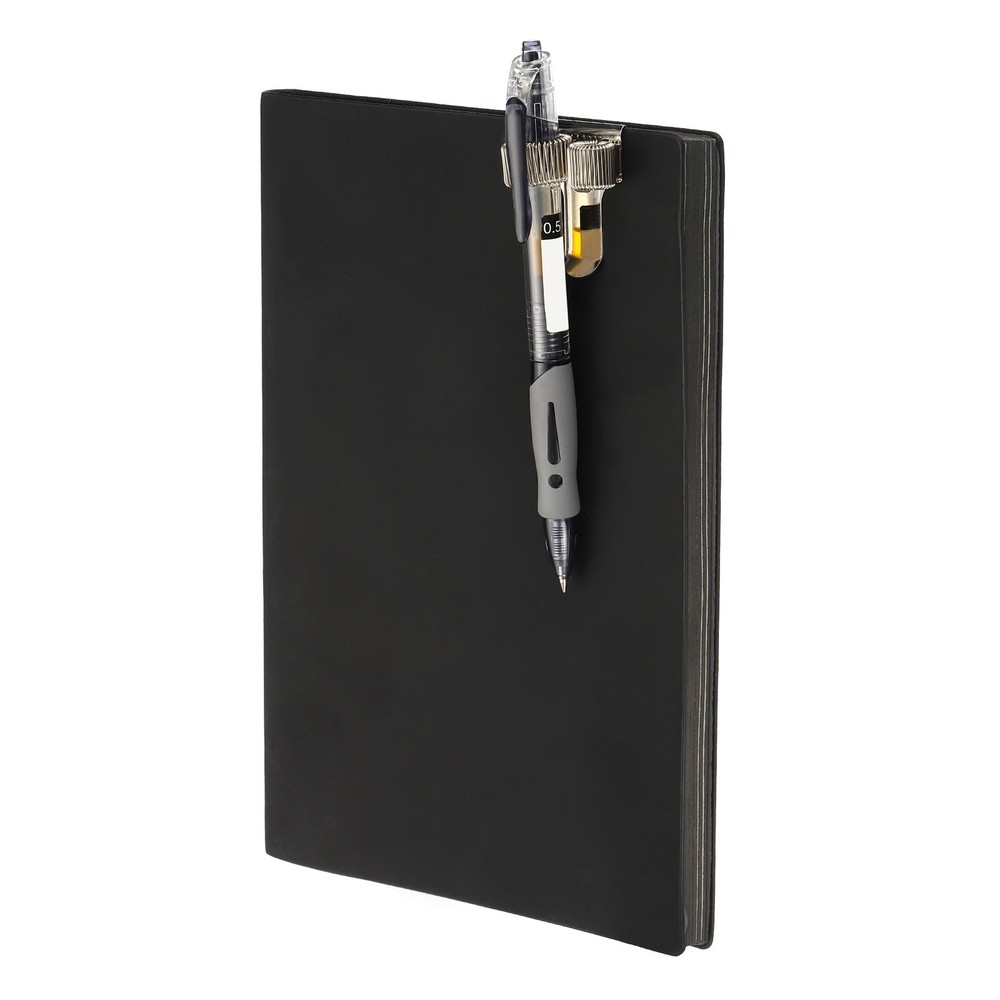 Pen Holder Clips, 2Pcs Metal Portable Double Spring Loop Organizer, Silver
