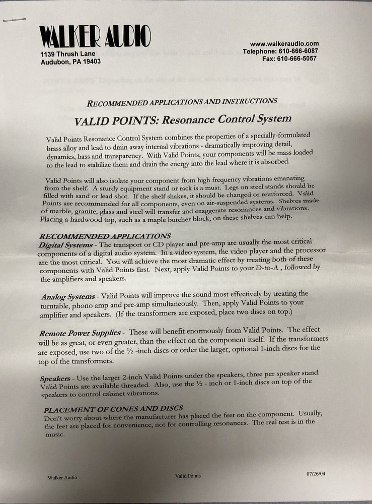 Valid Point Resonance Control System Super Tuning Kit