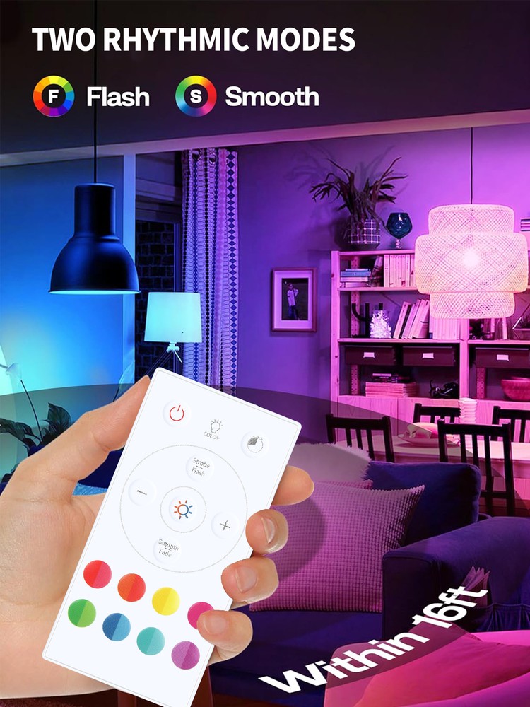 Remote Control For GE LED+ Color Changing LED Light Bulbs