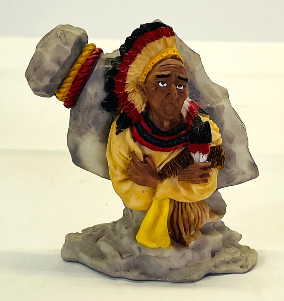 Native American Warrior/Arrowhead Figurine