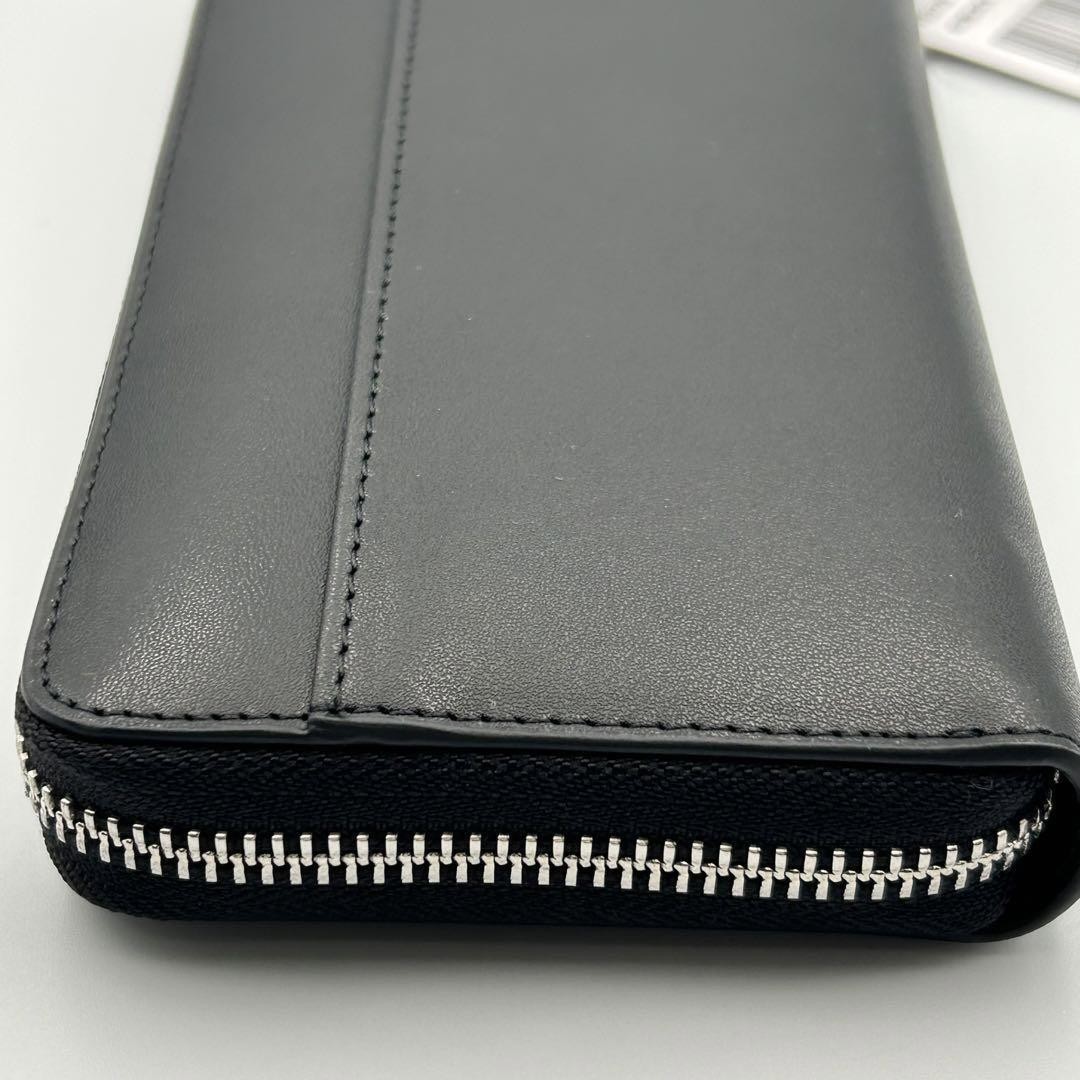 COACH x PEANUTS Long Wallet Snoopy Woodstock Leather Zip Black New F/S