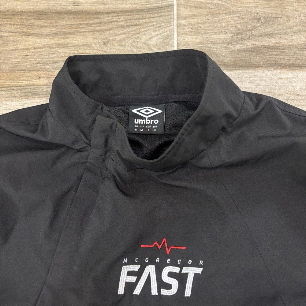 Umbro x McGregor Medium Custom Track Jacket Windbreaker Black