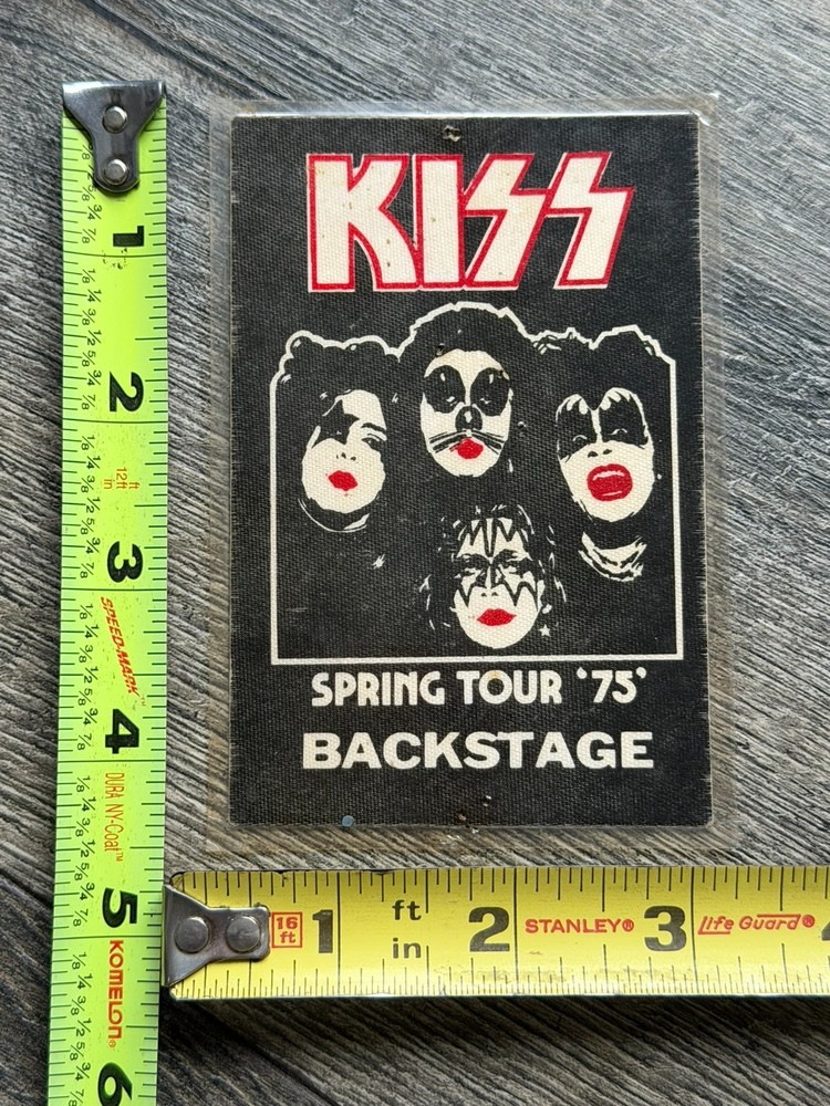 KISS Pass Laminate Dressed To Kill Tour Spring 1975 Concert Vintage Kiss Aucoin