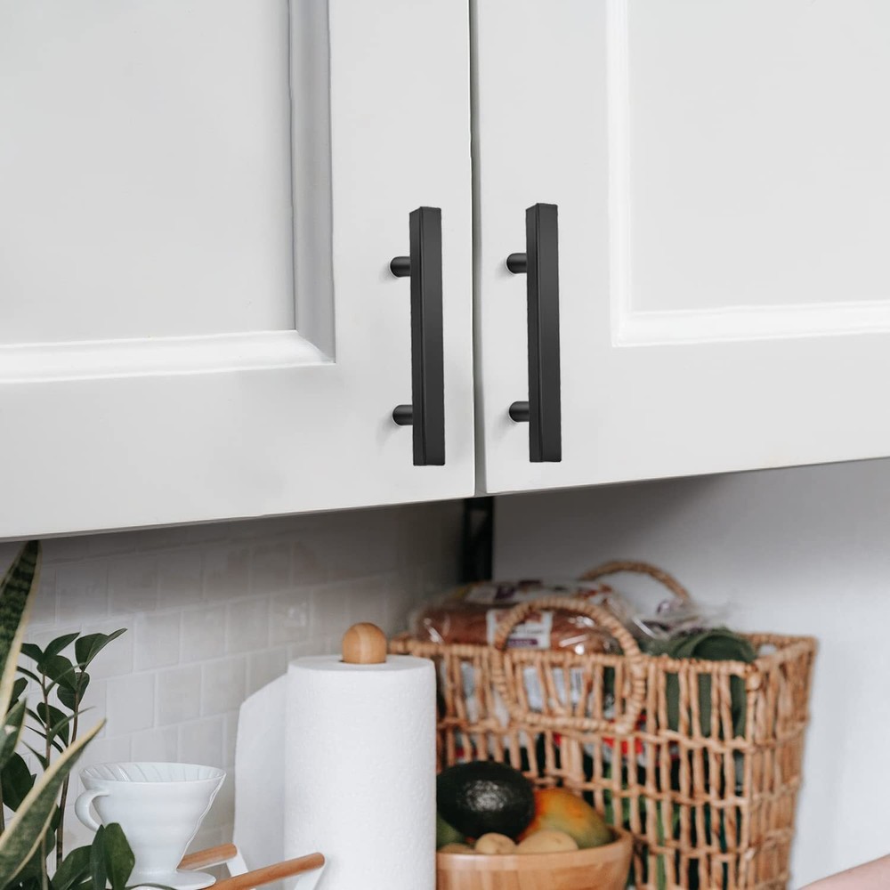 30Pack Black Kitchen Cabinet Pulls Stainless Steel Drawer T Bar Knobs Handles