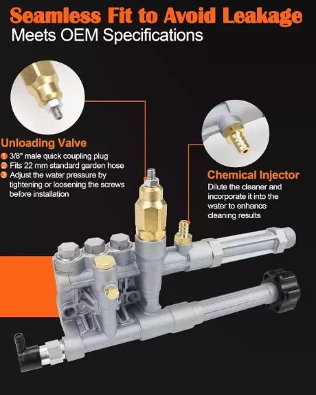 92841730 92840020 2800 Psi Pressure Washer Pump For Craftsman 580.752501 126T02