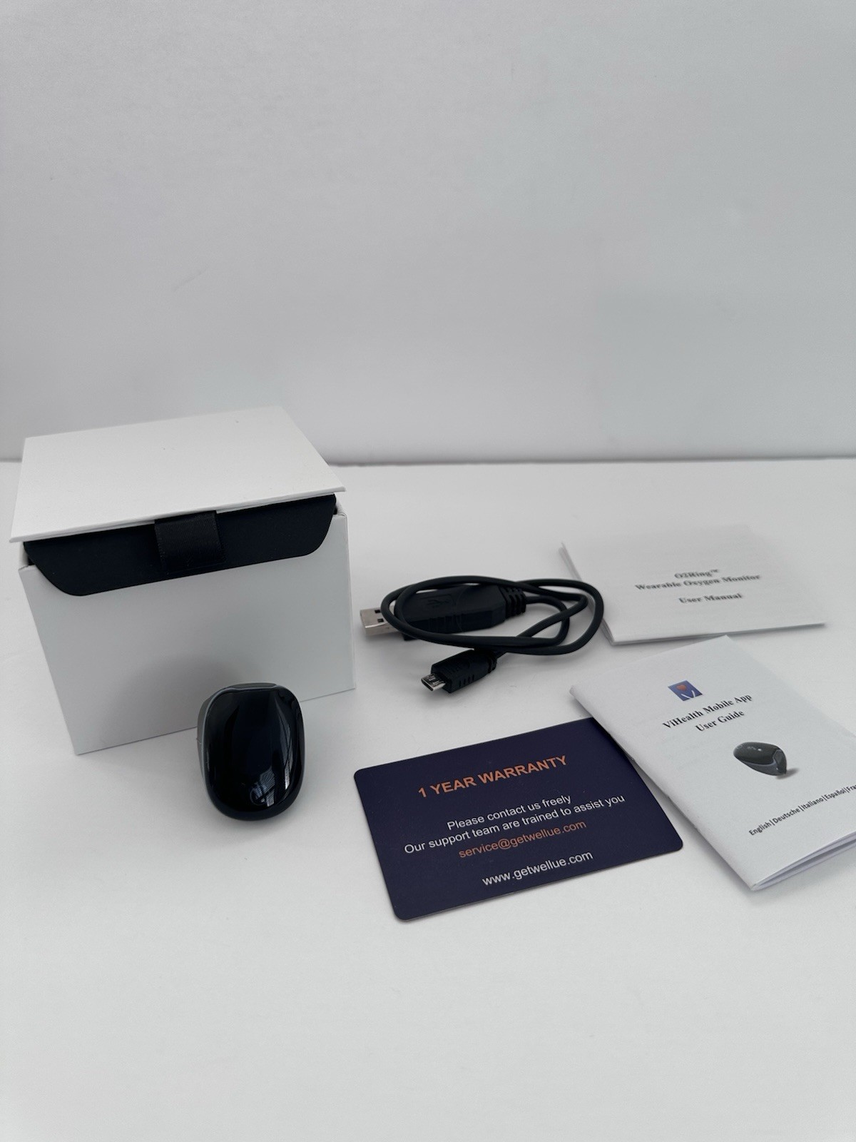 Wellue O2 Ring Oxygen Heart Rate Monitor (Model: PO2)