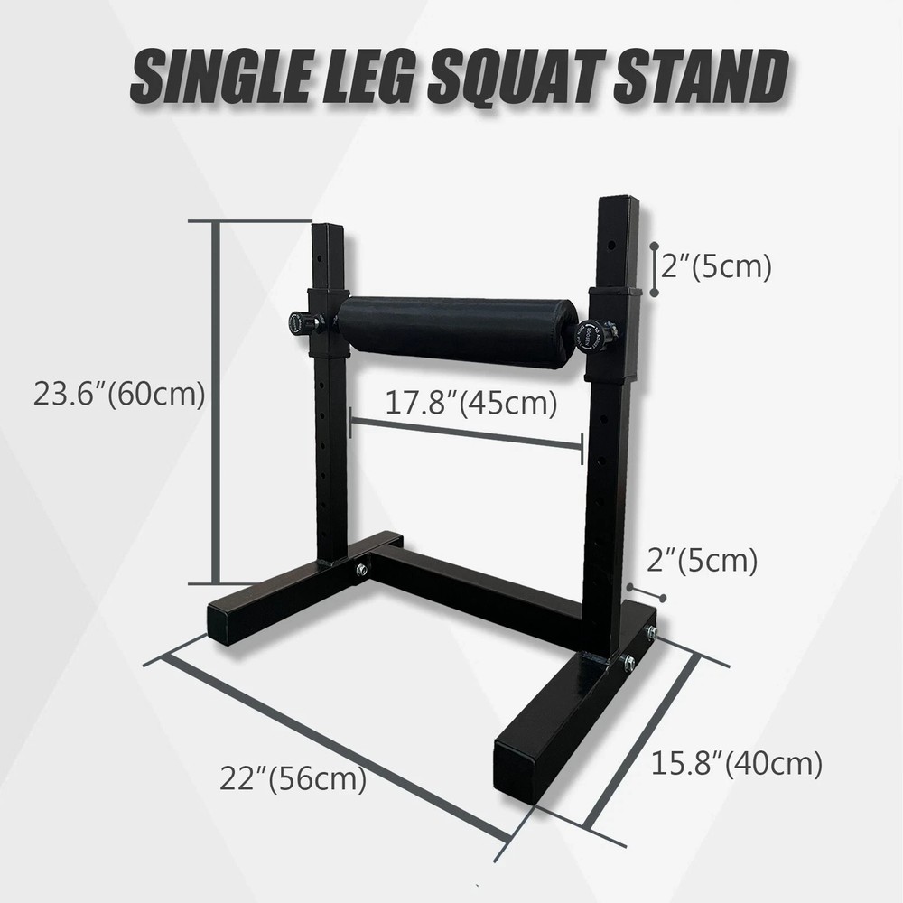 Bulgarian Split Squat Stand – Adjustable Height Gym Leg Strength Training