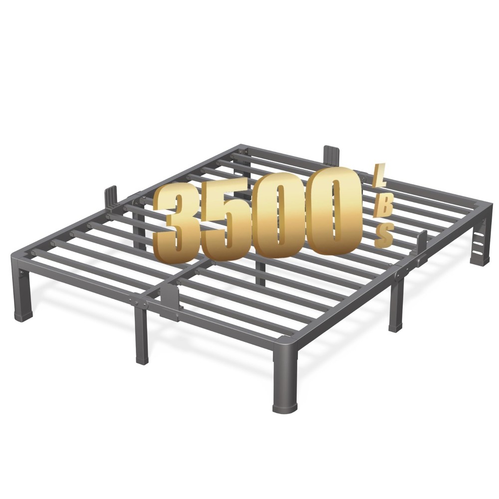 FUIOBYVV 12 Inch Full Metal Platform Bed Frame