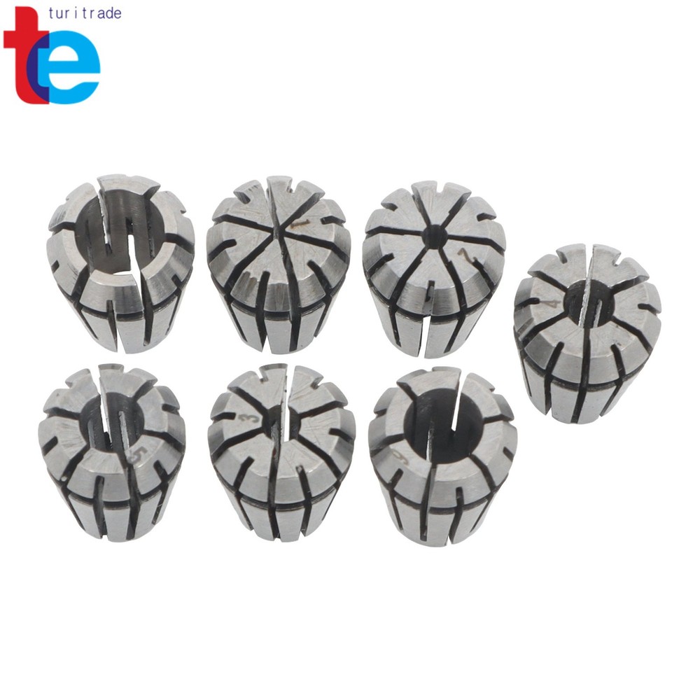 Complete ER11 Spring Collet Collection 1-7mm 7 Pack Machining Set
