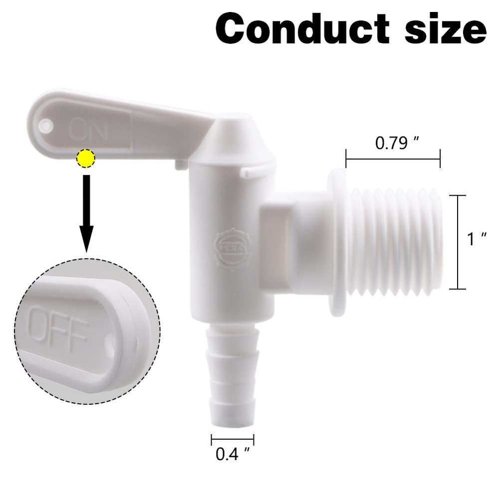 2-Pack Bottling Bucket Plastic Spigot Replacement for Beer Wine