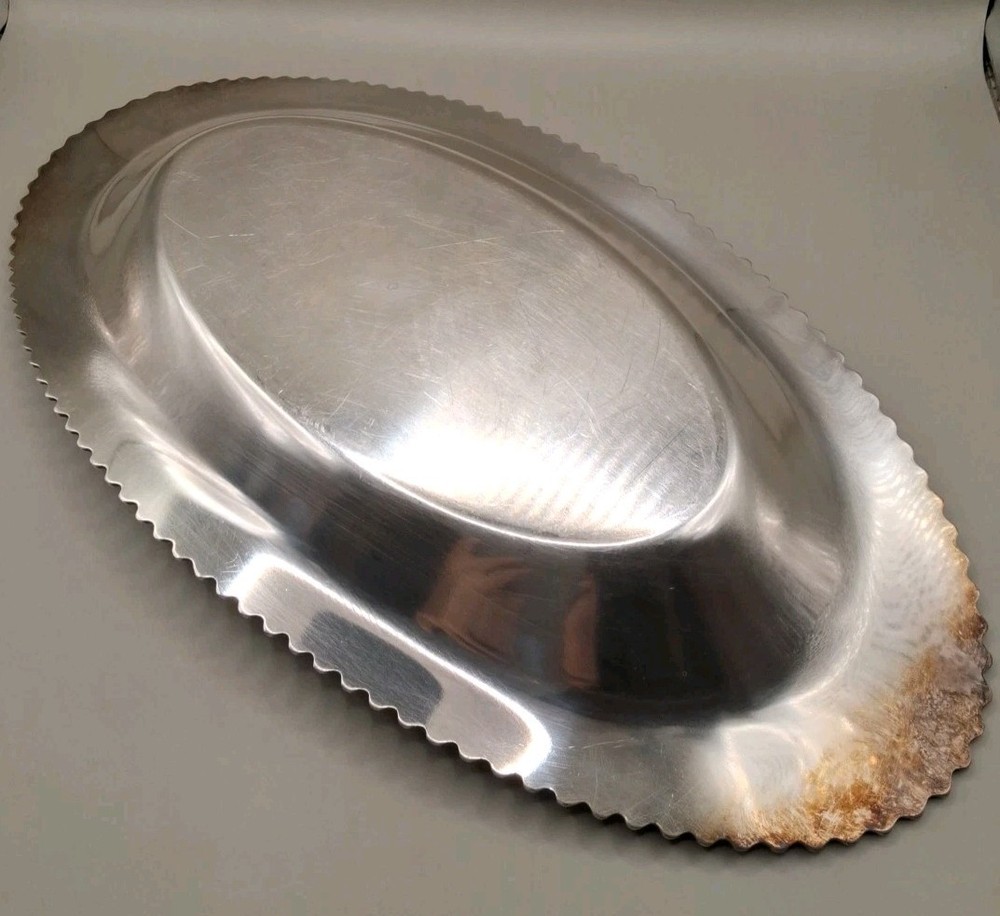 Vintage Oval Silver Plated Platter