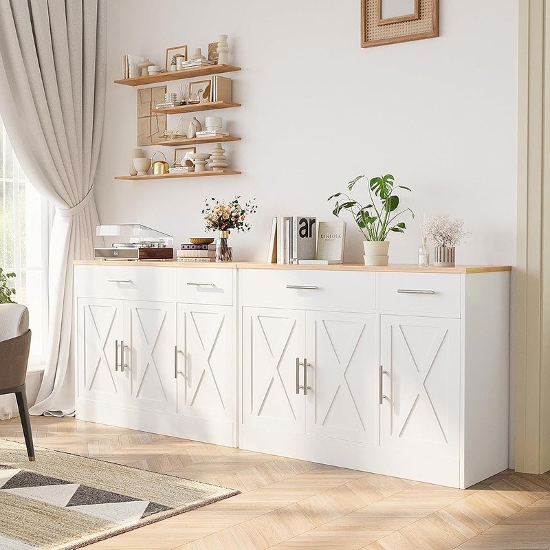 Buffet Cabinet Large Storage Multi-functional Sideboard Console Table W/ Drawers