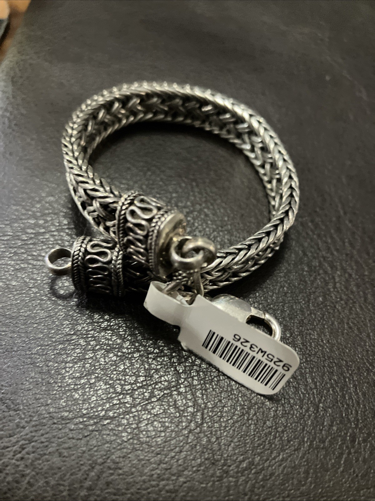 Sterling Silver 925 Vintage Bali Antique Finish Bracelet 32.6 Grams 8 Inches