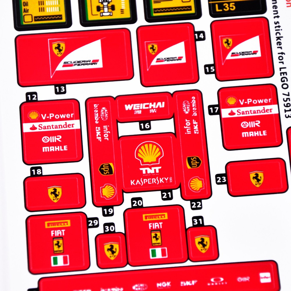 Replacement sticker for set 75913 Precut sticker