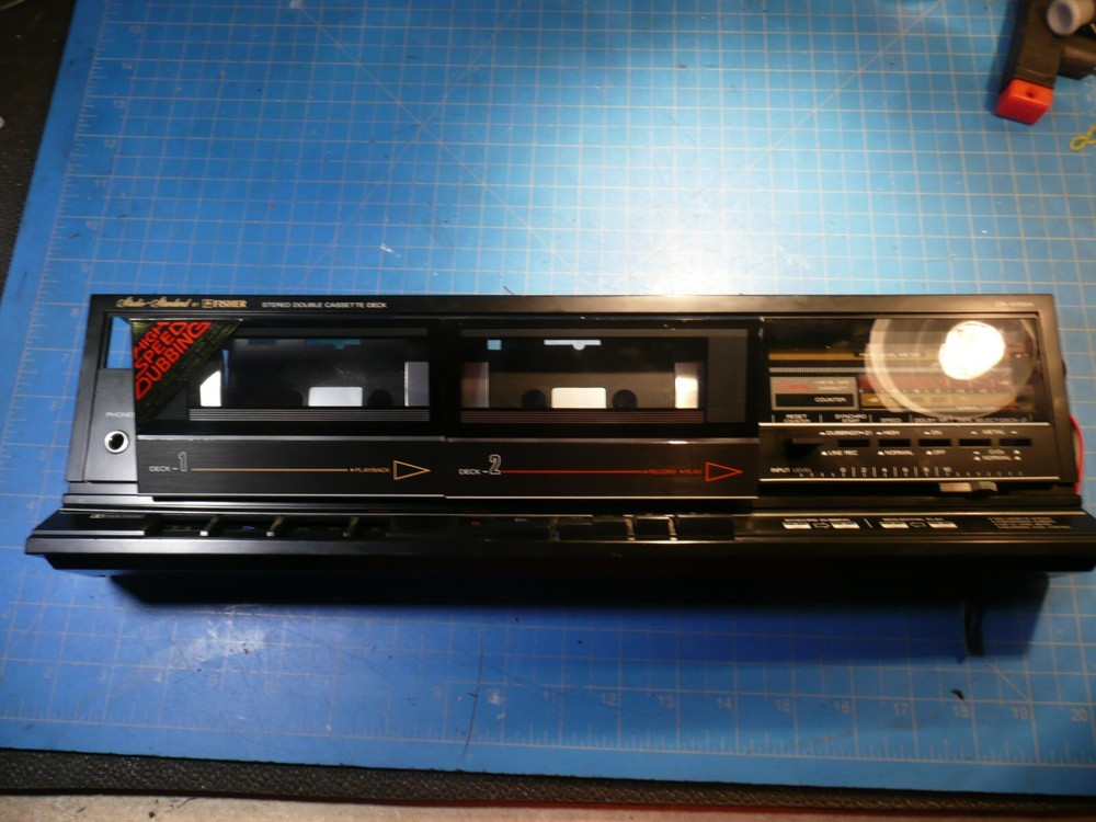 Fisher CR-W56A Cassette Deck Replacement Parts Front Face Plate Panel