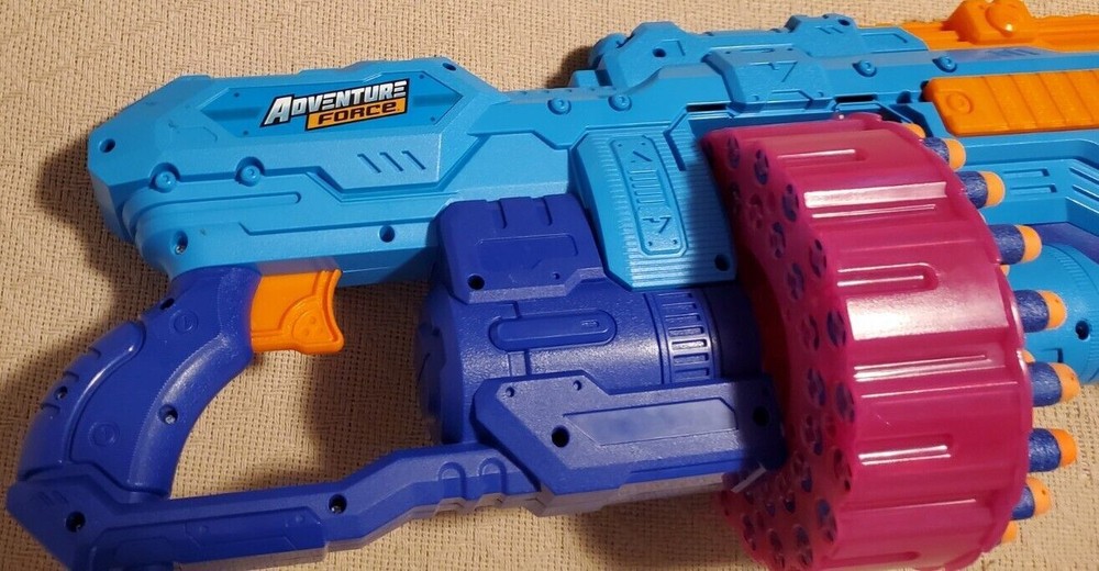 Adventure Force Super Drum Dart Blaster TESTED Working