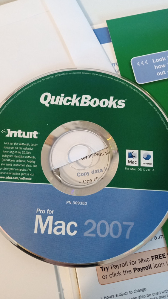 QuickBooks Pro For Mac 2007 w/ Product Key