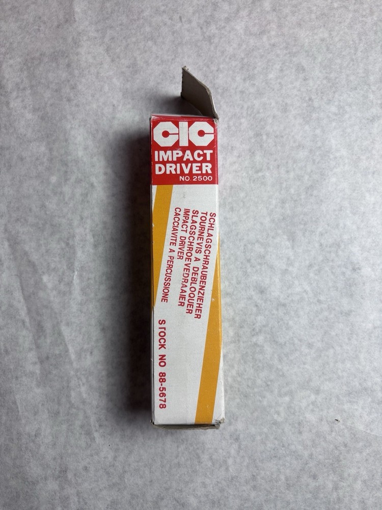 CIC Impact Driver No 2500 Complete 13 Bits, Metal Case, Original Box & Insert