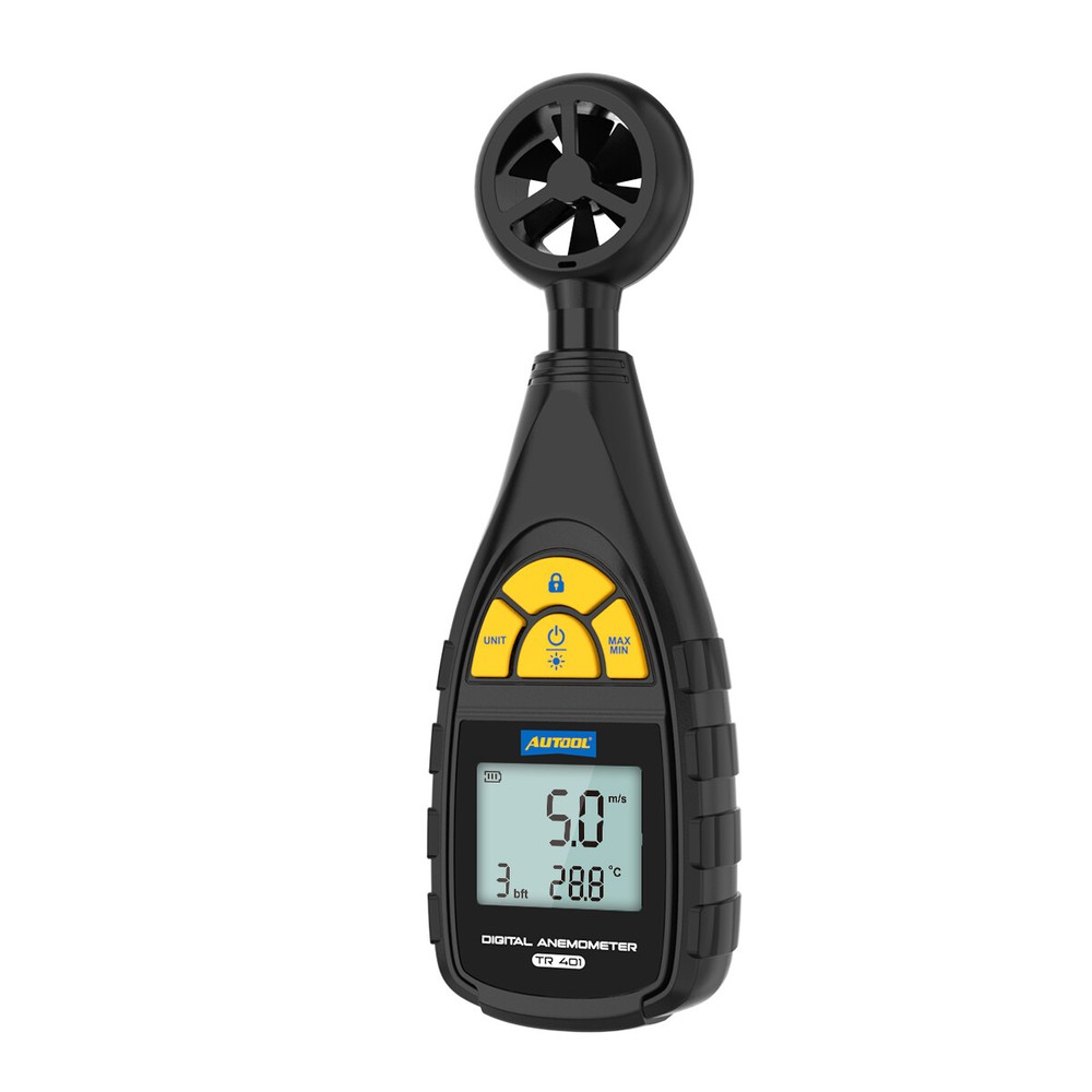 Digital Anemometer Wind Speed Meter Temp.Wind Chill CFM MeterGauge MAX/MIN Value