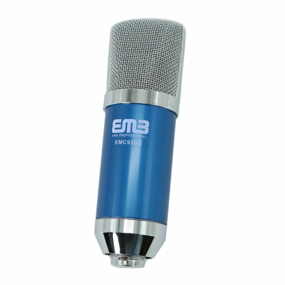 EMC920 Multi Pattern Recording Large Diaphragm Condenser Studio Microphone Blue