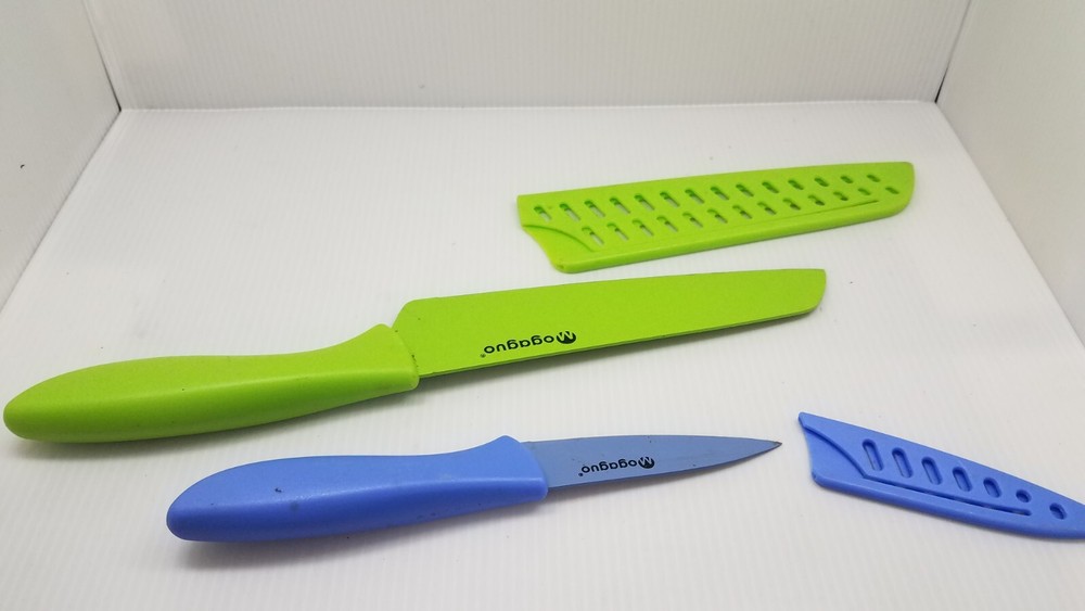 2 USED Mogaguo Rainbow Sharp Kitchen Knives