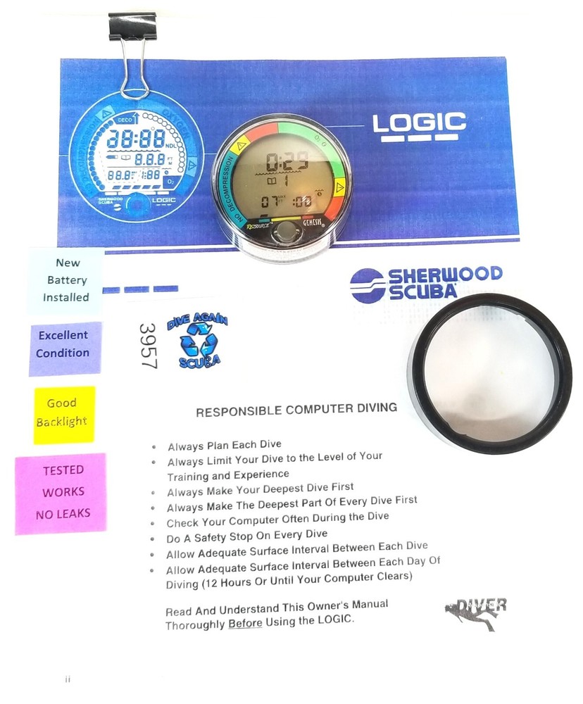 Genesis Resource Nx Puck Scuba Dive Diving Computer Module Air & Nitrox