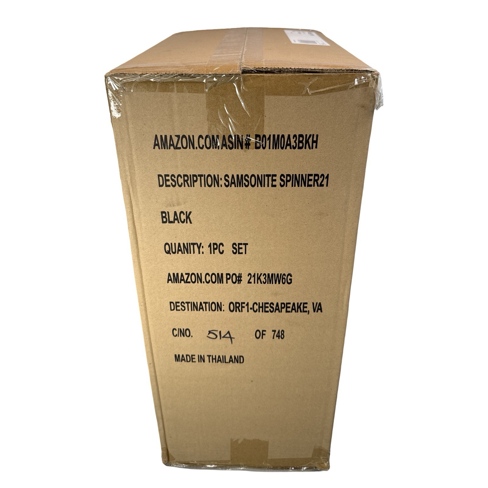 Samsonite 21" Freeform Hardside Carry-On Luggage with Spinner Wheels, Black