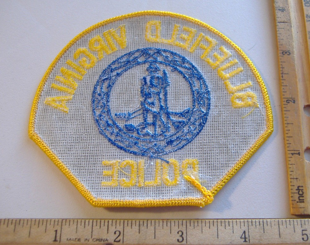 BLUEFIELD~VIRGINIA POLICE~FABRIC PATCH