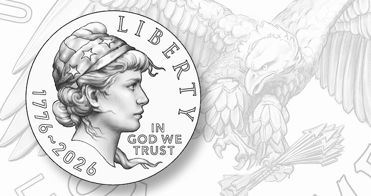 1776-2026 (1P) SemiQ Emerging Liberty Dime from OBW Rolls On Hand ~~FREE SHIP~~