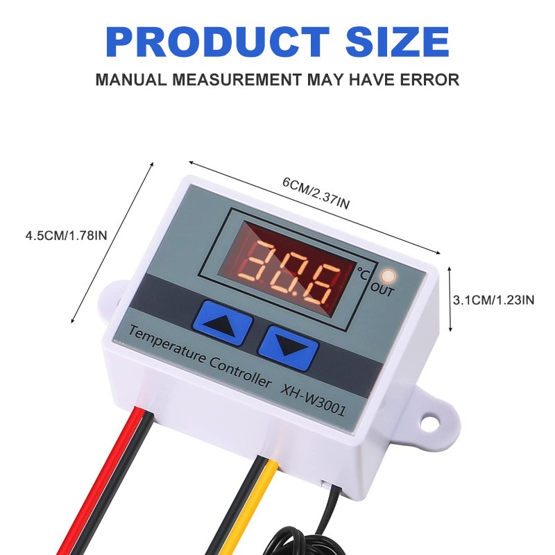 4x AC110-220V Digital Temperature Controller Incubator Thermostat Switches Probe