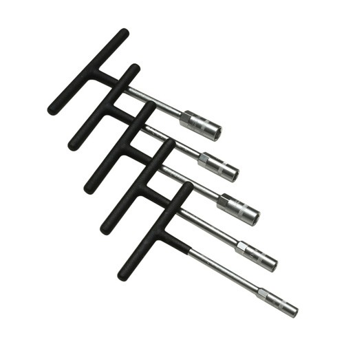 Pit Posse PP2656 5 Piece Mini Metric T-Handle Set Dipped Handles Socket Tool