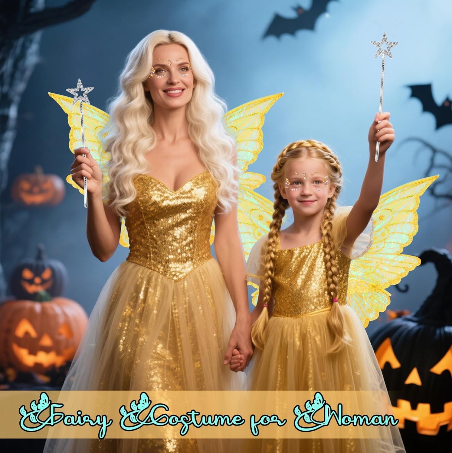 Fairy Wings for Adults Women, Butterfly Angel Wings Fairy Costume for Women Hall