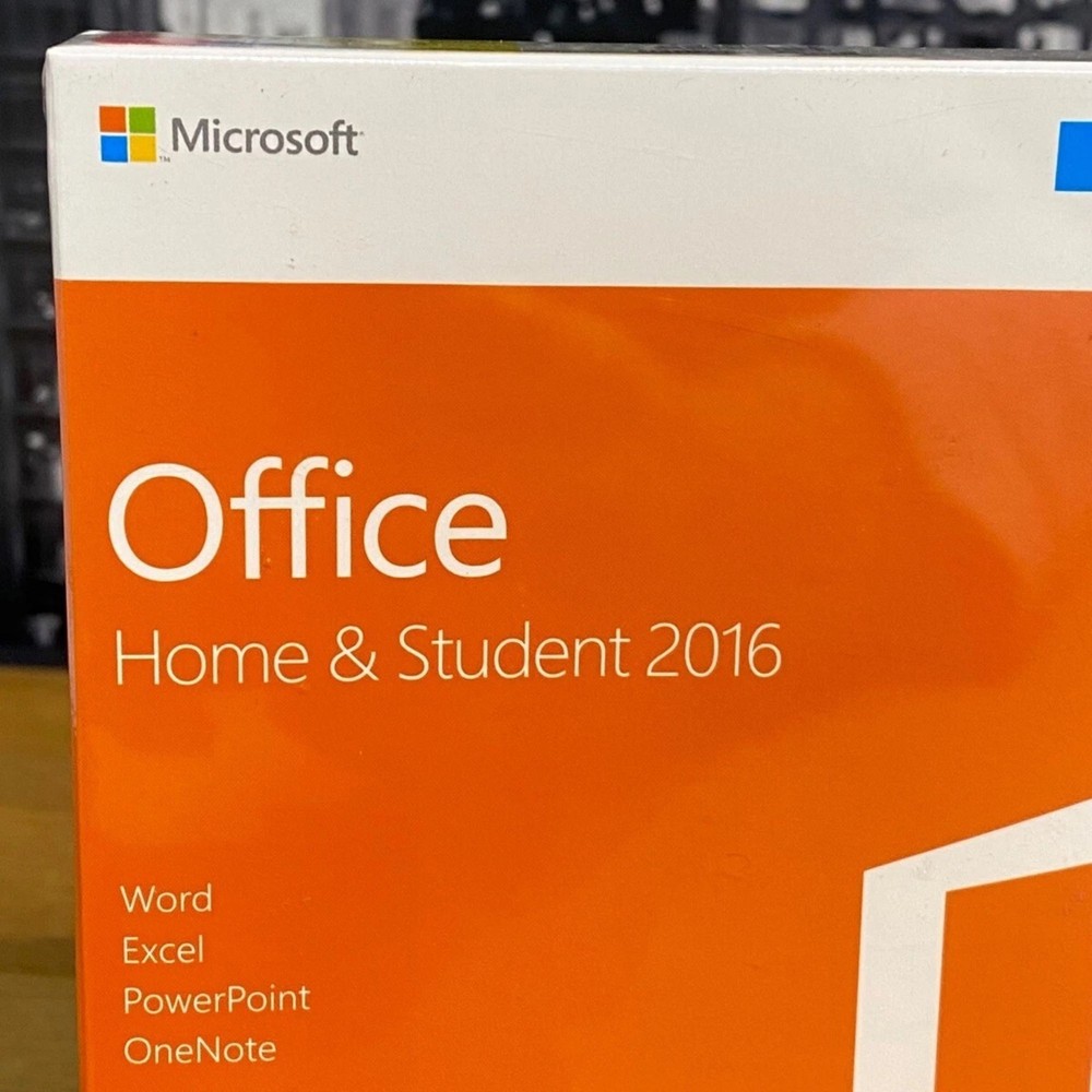 Microsoft Office Home and Student 2016 Windows 1 User PC Key Card DISK NEW